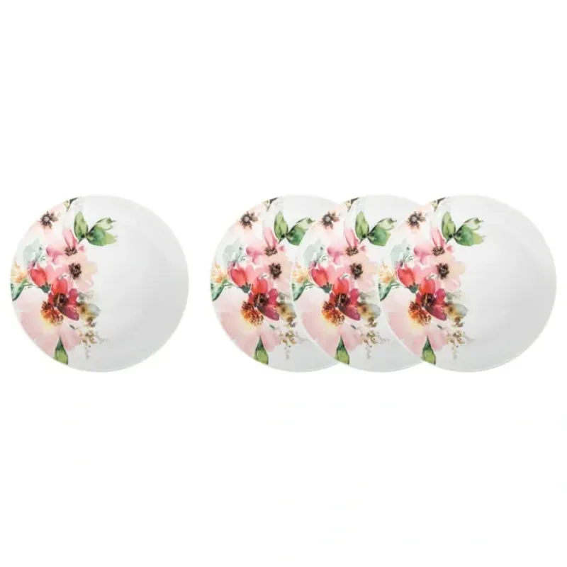 Flash Sale 12574 WATERCOLOR CLARO 4P 6.5IN PLAT - cozylivehome.com | we sell a wide range of comfortable household items Giftware