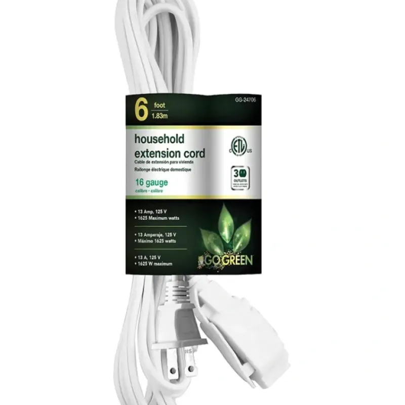 6' White Extension Cord - cozylivehome.com | we sell a wide range of comfortable household items^ Shop All