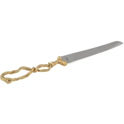 123316 Wisteria Gold Bread Knife - cozylivehome.com | we sell a wide range of comfortable household items^ Shop All