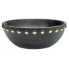 Online 50683 WOOD/METAL STUDS BOWL - SMALL 8.00L X 8.00W X 3.00H - cozylivehome.com | we sell a wide range of comfortable household items Giftware