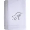 Cheap A - Cotton velour monogram towel - White - cozylivehome.com | we sell a wide range of comfortable household items Giftware