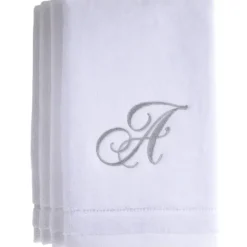 Cheap A - Cotton velour monogram towel - White - cozylivehome.com | we sell a wide range of comfortable household items Giftware