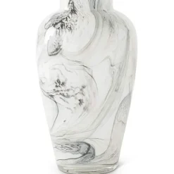 Online 16553A-2 White and Smokey Black Swirl Glass Vases 13 Inch - cozylivehome.com | we sell a wide range of comfortable household items Giftware