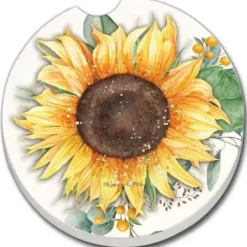 ABSORBENT CAR COASTER SUNFLOWER FIELDS - cozylivehome.com | we sell a wide range of comfortable household items^ Shop All