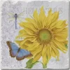 ABSORBENT COASTER TUMBLED TILE SUNFLOWER - cozylivehome.com | we sell a wide range of comfortable household items^ Shop All