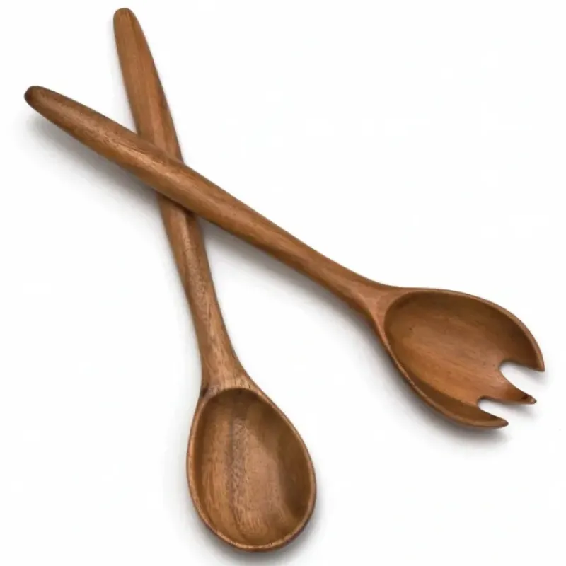 Acacia Oblong Salad Servers, 12" - cozylivehome.com | we sell a wide range of comfortable household items^ Shop All