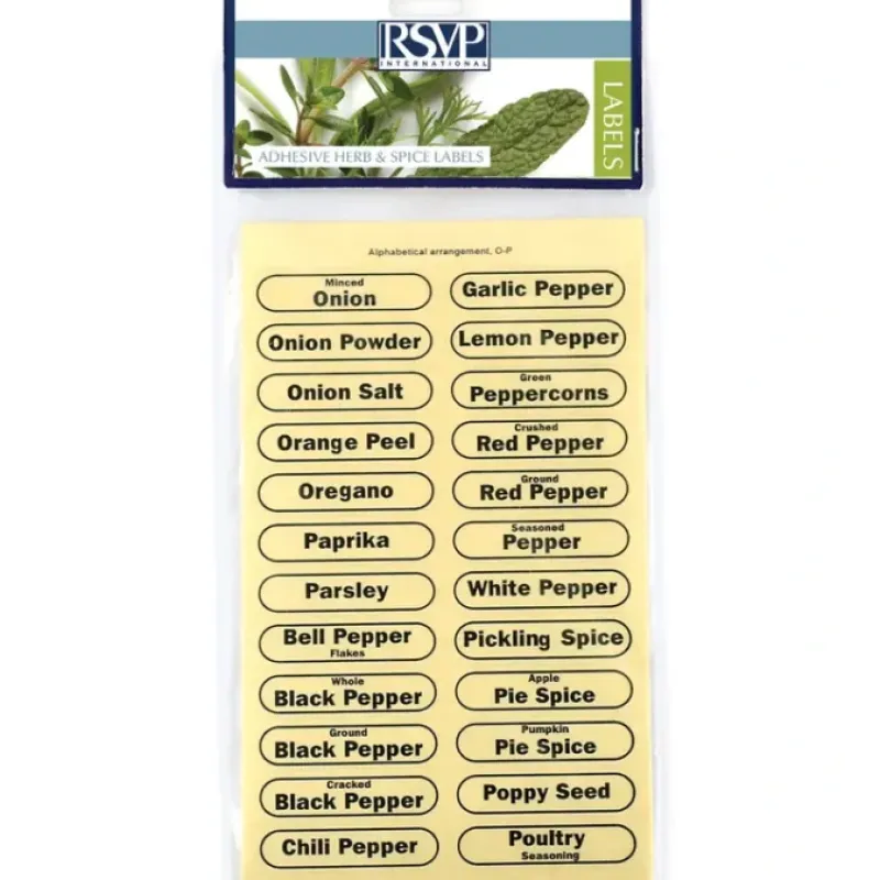 ADHESIVE HERB & SPICE LABELS - cozylivehome.com | we sell a wide range of comfortable household items^ Shop All