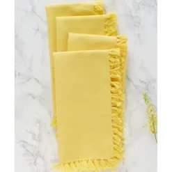 APRIL CORNELL ESSENTIAL NAPKINS SET OF 4 YELLOW - cozylivehome.com | we sell a wide range of comfortable household items^ Shop All