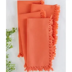 APRIL CORNELL ESSENTIAL NAPKIN SET OF 4 ORANGE - cozylivehome.com | we sell a wide range of comfortable household items^ Shop All