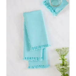APRIL CORNELL ESSENTIAL NAPKIN SET OF 4 18" AQUA - cozylivehome.com | we sell a wide range of comfortable household items^ Shop All