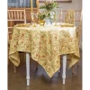 APRIL CORNELL TABLECLOTH ROUND PENELOPE HONEY 88" - cozylivehome.com | we sell a wide range of comfortable household items^ Shop All