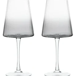 ASD10371 Set of 2 Empire Wine Glasses Smoke - cozylivehome.com | we sell a wide range of comfortable household items^ Shop All