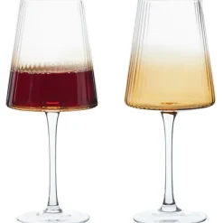 ASD10358 Set of 2 Empire Wine Glasses Amber - cozylivehome.com | we sell a wide range of comfortable household items^ Shop All