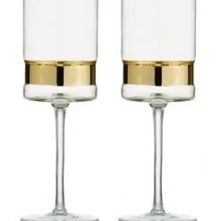 ASD10330 Set of 2 SoHo Wine Glasses Gold - cozylivehome.com | we sell a wide range of comfortable household items^ Shop All