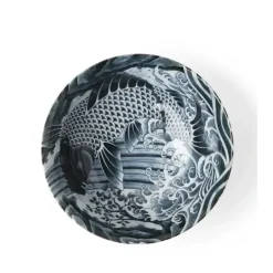 ASIAN BOWL KO-IMARI CARP BLK 8.25" - cozylivehome.com | we sell a wide range of comfortable household items^ Shop All