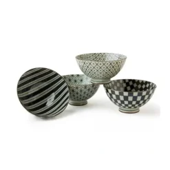 ASIAN BOWL RETRO B&W 4.5" - cozylivehome.com | we sell a wide range of comfortable household items^ Shop All
