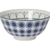 ASIAN BOWL SUN STAMPED BLK/BLU 6" - cozylivehome.com | we sell a wide range of comfortable household items^ Shop All