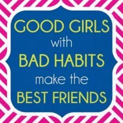 BAD HABITS NAPKIN - cozylivehome.com | we sell a wide range of comfortable household items^ Shop All