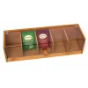 Bamboo 5-Section Tea Box with Acrylic Cover - cozylivehome.com | we sell a wide range of comfortable household items^ Shop All