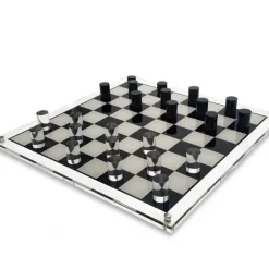 Sale BBB42737 ACRYLIC CHECKERS SET - BLK/CLEAR - cozylivehome.com | we sell a wide range of comfortable household items Giftware