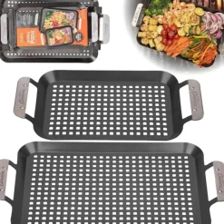 BBQ GRILLING PANS SET OF 2 - cozylivehome.com | we sell a wide range of comfortable household items^ Shop All