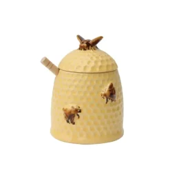 Beehive Shaped Honey Jar with Lid & Wood Dipper - cozylivehome.com | we sell a wide range of comfortable household items^ Shop All