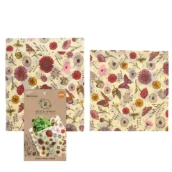 BEE'S WRAP PRODUCE BAGS 2 PK VEGAN MEADOW MAGIC - cozylivehome.com | we sell a wide range of comfortable household items^ Shop All