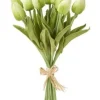 Flash Sale 11399B-GR 13.5 Inch Green Real Touch Mini Tulip Bundle (12 Stems) - cozylivehome.com | we sell a wide range of comfortable household items Giftware