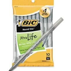 BIC ROUND STIC BLK 10 PK. - cozylivehome.com | we sell a wide range of comfortable household items^ Shop All