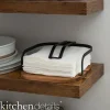 Black Napkin Holder W. Acacia Wooden Base - cozylivehome.com | we sell a wide range of comfortable household items^ Shop All
