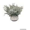 Cheap Blue Eucalyptus Ripped White Vase - cozylivehome.com | we sell a wide range of comfortable household items Giftware