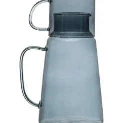Blue Glass Carafe w/ Mug Set - cozylivehome.com | we sell a wide range of comfortable household items^ Shop All