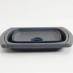 Discount Bluemarine 15" X 10" Over The Sink Foldable Strainer - Rect - Blue/Grey - cozylivehome.com | we sell a wide range of comfortable household items Housewares