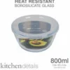 Bowl with Lid 800ml Shape High Borosilicate glass food container with pp lid (FDA) - 800 ML - cozylivehome.com | we sell a wide range of comfortable household items^ Shop All