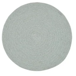BRAIDED ROUND ESSEX PLACEMAT 15" BLUE MIST - cozylivehome.com | we sell a wide range of comfortable household items^ Shop All
