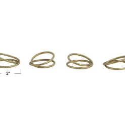Brass Napkin Rings on Leather Tie Set - cozylivehome.com | we sell a wide range of comfortable household items^ Shop All