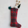 Brushed Cotton Flannel Quilted Stocking w/ Tassel - cozylivehome.com | we sell a wide range of comfortable household items^ Shop All