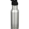 Brushed Stainless Classic Narrow Bottle W/ Sport Cap 18 Oz - cozylivehome.com | we sell a wide range of comfortable household items^ Shop All