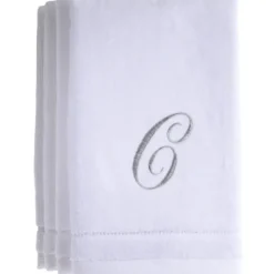 Discount C - Cotton velour monogram towel - White - cozylivehome.com | we sell a wide range of comfortable household items Giftware