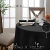 Capri 70" Round Waterproof Tablecloth - Black - cozylivehome.com | we sell a wide range of comfortable household items^ Shop All