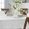 Capri 70x144 Waterproof Tablecloth- White - cozylivehome.com | we sell a wide range of comfortable household items^ Shop All