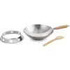 CARBON STEEL WOK SET 12" ROUND BOTTOM - cozylivehome.com | we sell a wide range of comfortable household items^ Shop All