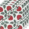Carnation Block Print Napkins Set-4 - cozylivehome.com | we sell a wide range of comfortable household items^ Shop All