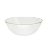 Discount CB2559 Clear Salad Bowl with Gold Rim - 11"D - cozylivehome.com | we sell a wide range of comfortable household items Giftware