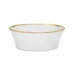 Store CB3667 Pebbled Glass Bowl Raised Rim with Gold Border - cozylivehome.com | we sell a wide range of comfortable household items Giftware