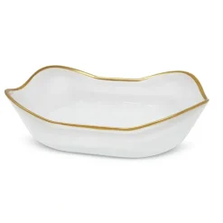 Best CB4222 White Alabaster with Gold Rim - cozylivehome.com | we sell a wide range of comfortable household items Giftware