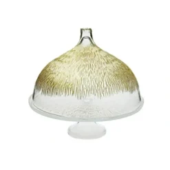 Cheap Ccd436 Glass Cake Stand with dome with Gold Design-11"D - cozylivehome.com | we sell a wide range of comfortable household items Giftware