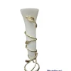 Flash Sale CCF949WH Gold Leaf Vase with White Insert - cozylivehome.com | we sell a wide range of comfortable household items Giftware