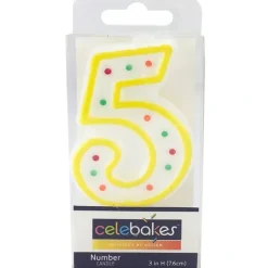 Celebakes Candle-Polka Dot, #5 - cozylivehome.com | we sell a wide range of comfortable household items^ Shop All