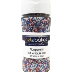 Cheap Celebakes Red, White, Blue Nonpareils, 3.8 oz. - cozylivehome.com | we sell a wide range of comfortable household items Foods